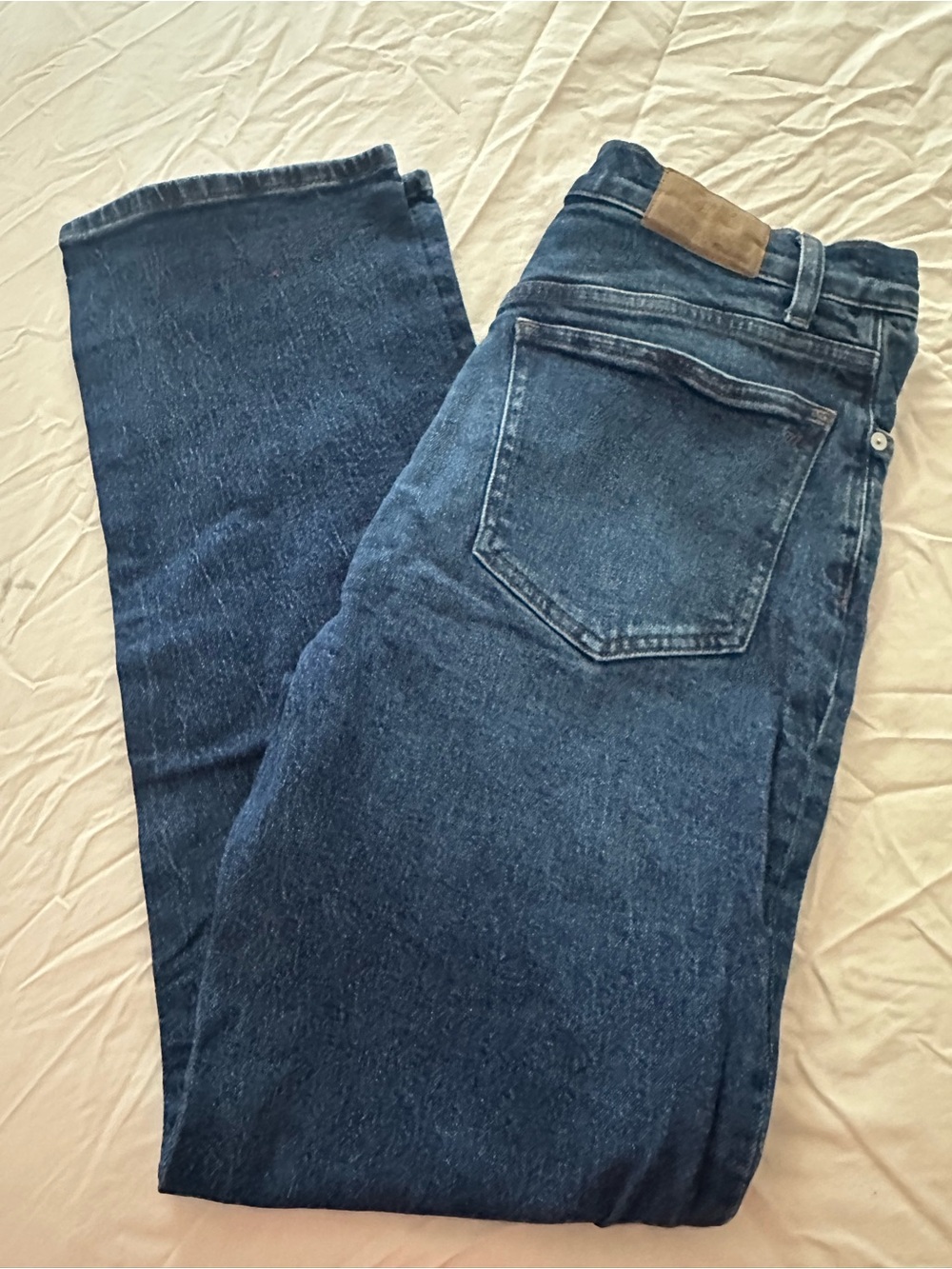 Madewell Dark Blue Straight Leg Jeans
